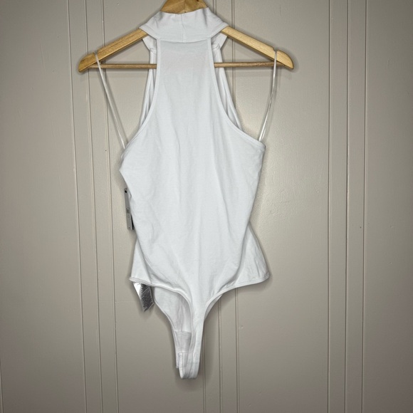 Guess White Sleeveless Cut Out Bodysuit - Picture 6 of 10